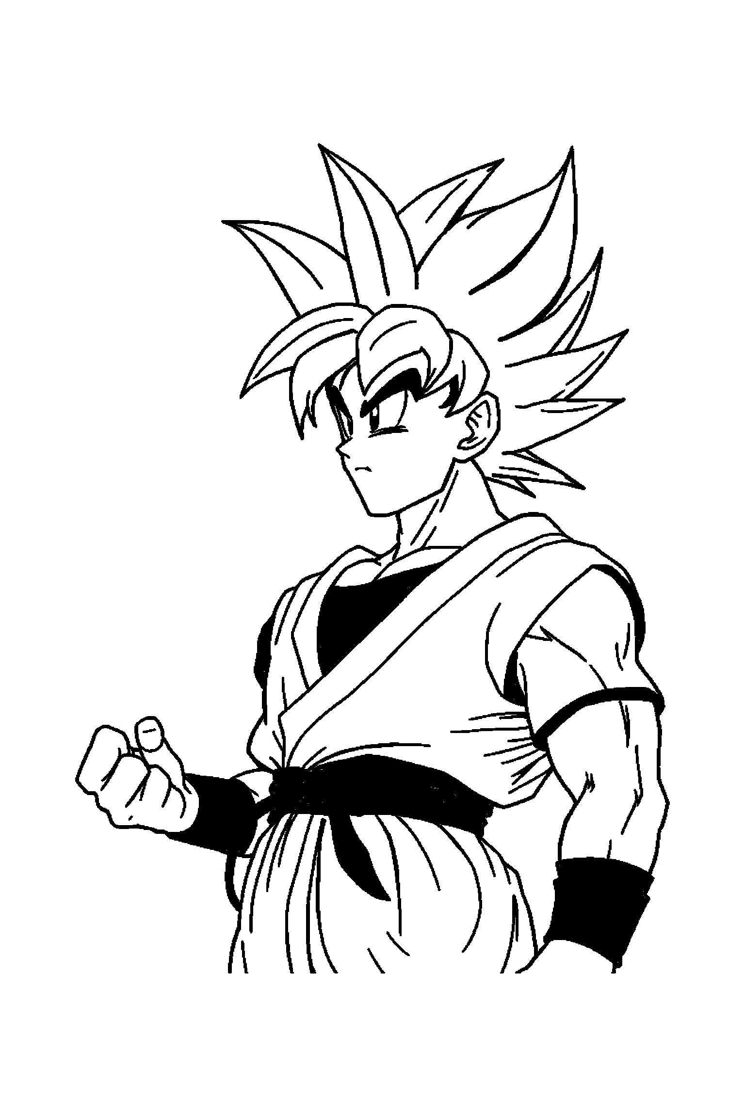 Coloriage Dragon Ball gratuit à imprimer - Piccolo avec un autre personnage de son univers Coloriage Dragon Ball gratuit à imprimer : Piccolo avec un autre personnage de son univers
