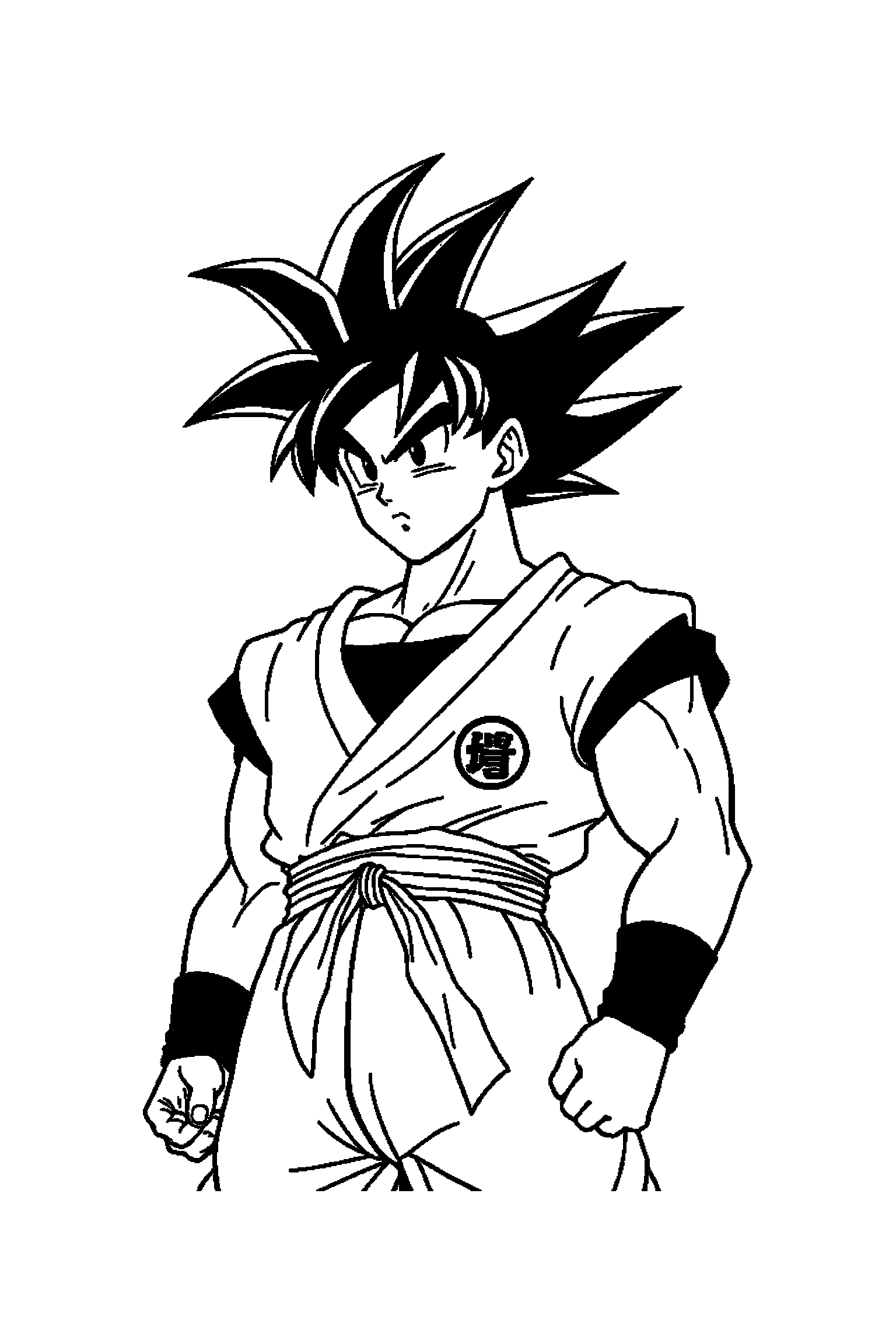 Coloriage Dragon Ball gratuit à imprimer - Piccolo dans un cadre décoratif léger Coloriage Dragon Ball gratuit à imprimer : Piccolo dans un cadre décoratif léger