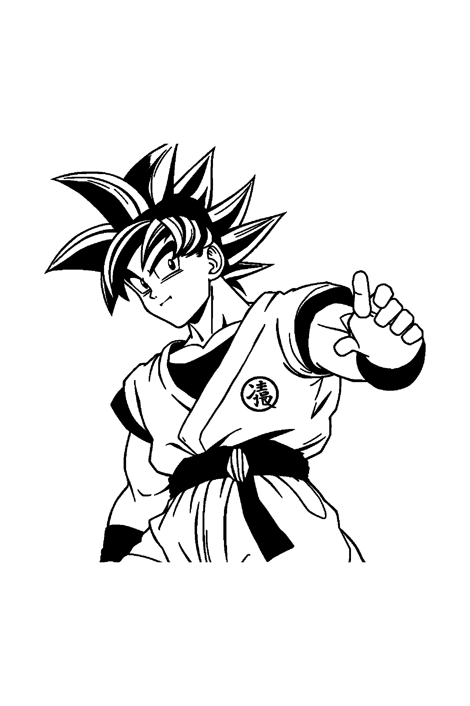 Coloriage Dragon Ball gratuit à imprimer - Vegeta entouré par des motifs éclairs et de petits objets Coloriage Dragon Ball gratuit à imprimer : Vegeta entouré par des motifs éclairs et de petits objets