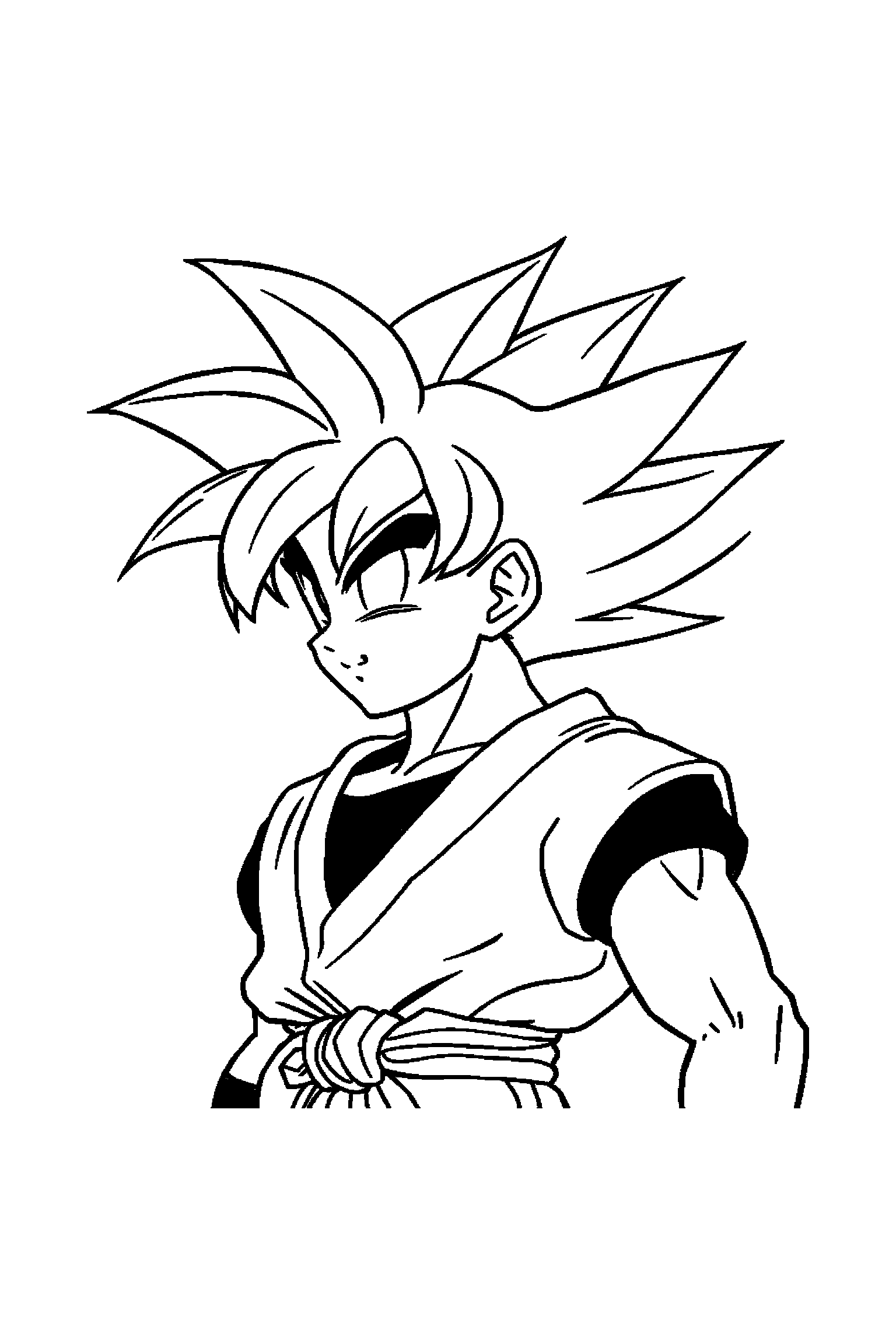 Coloriage Dragon Ball gratuit à imprimer - scène verticale avec Gohan et les héros Dragon Ball Coloriage Dragon Ball gratuit à imprimer : scène verticale avec Gohan et les héros Dragon Ball