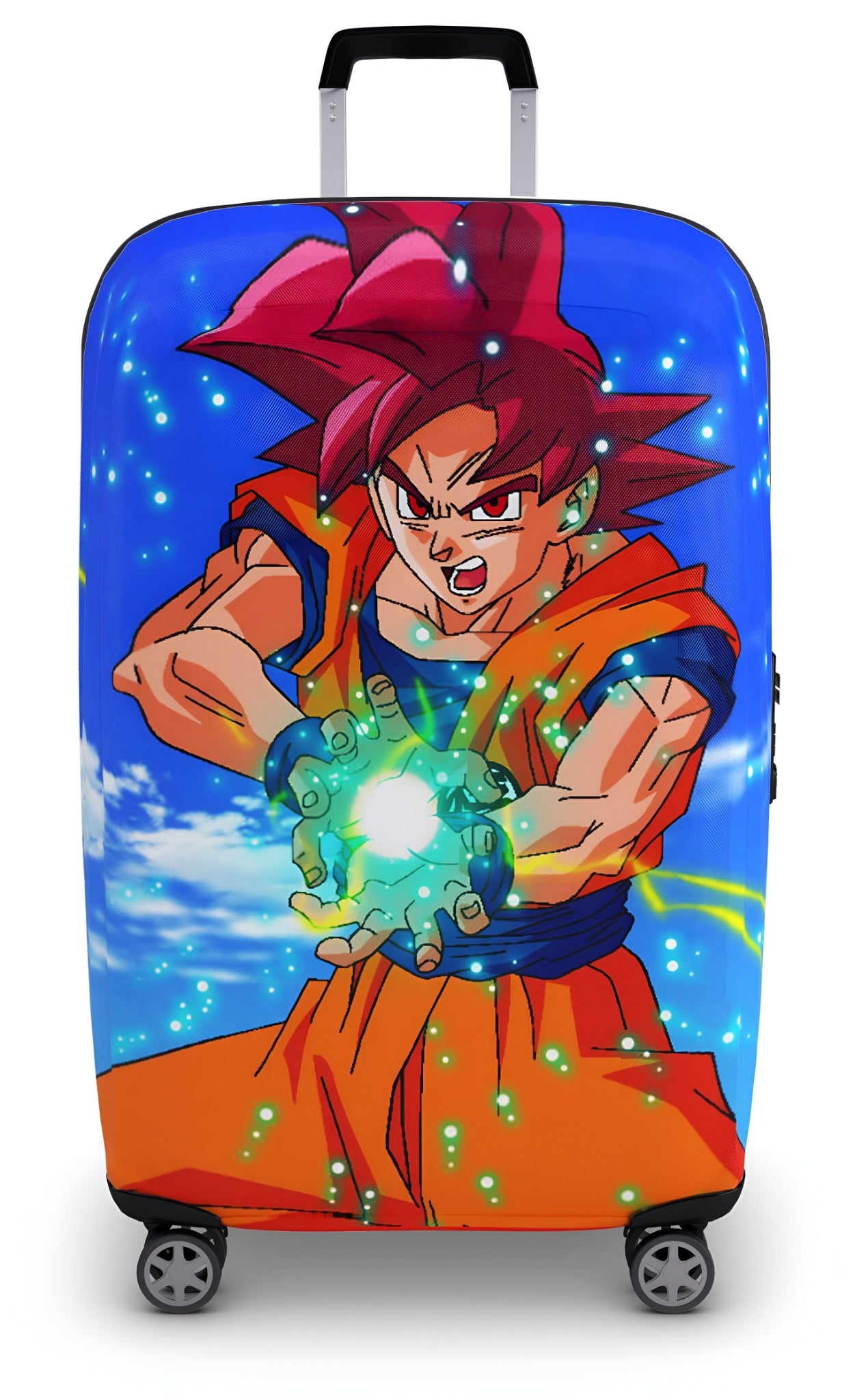 Housse de Valise DBS Goku SSJ God Tailles S, M, L, XL