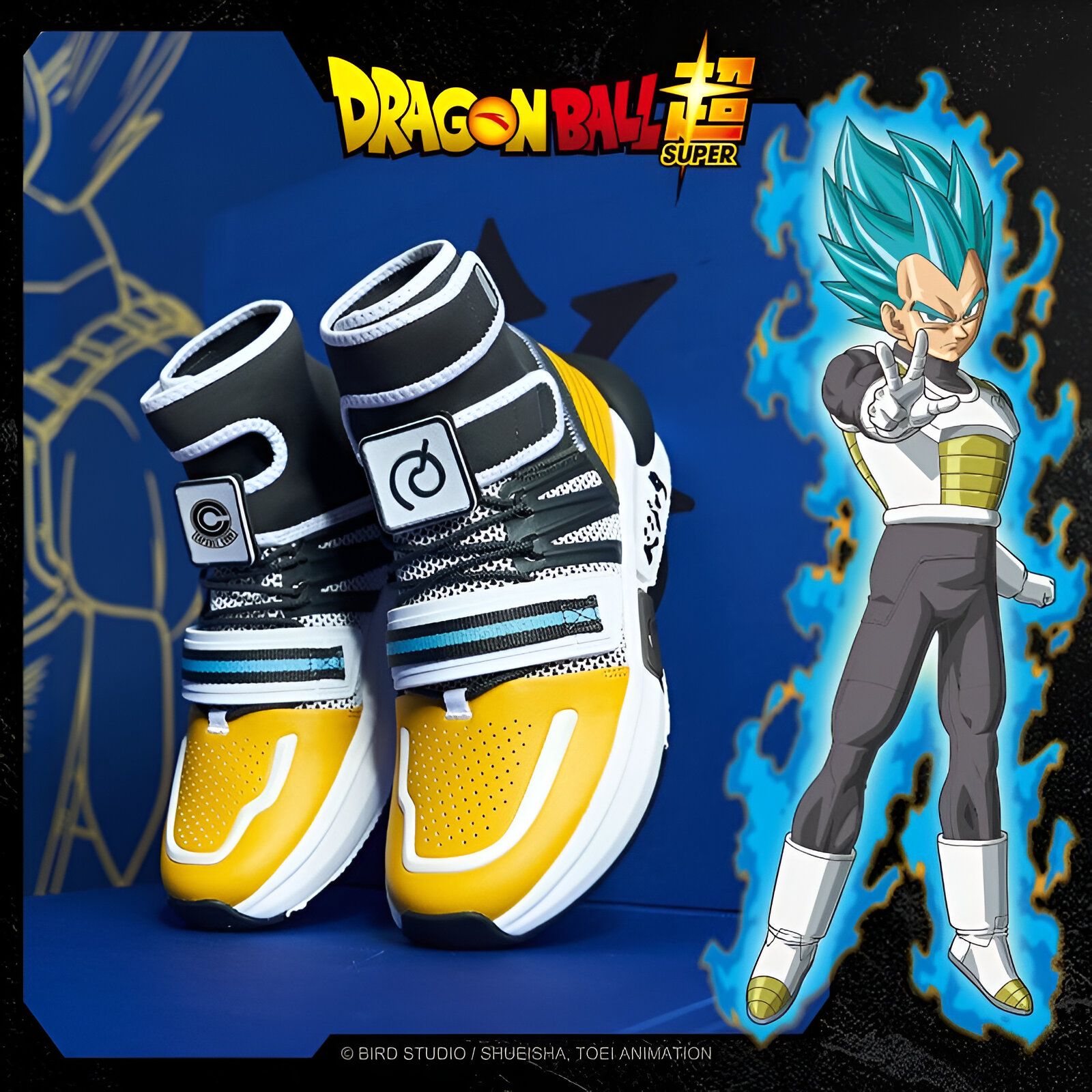 Baskets Dragon Ball Vegeta SSJ Blue Tailles 39 à 45 – Image 2