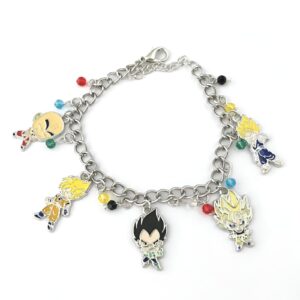 Bracelet Dragon Ball Z Saiyan x5 personnages