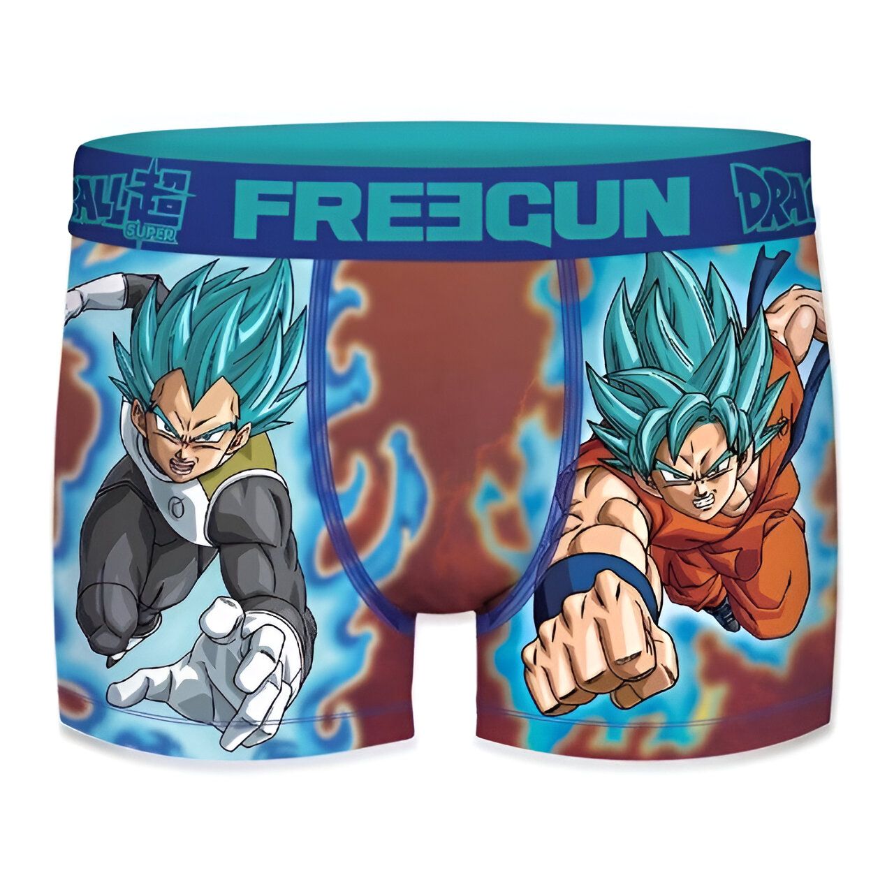 Caleçon Dragon Ball Super Goku Blue et Vegeta 6-16 ans