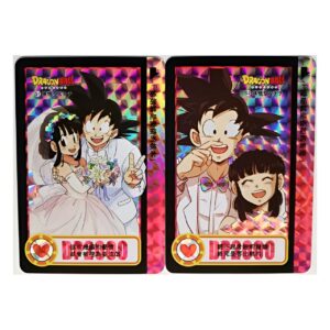 Carte Dragon Ball Z Goku & ChiChi Versions 1 et 2