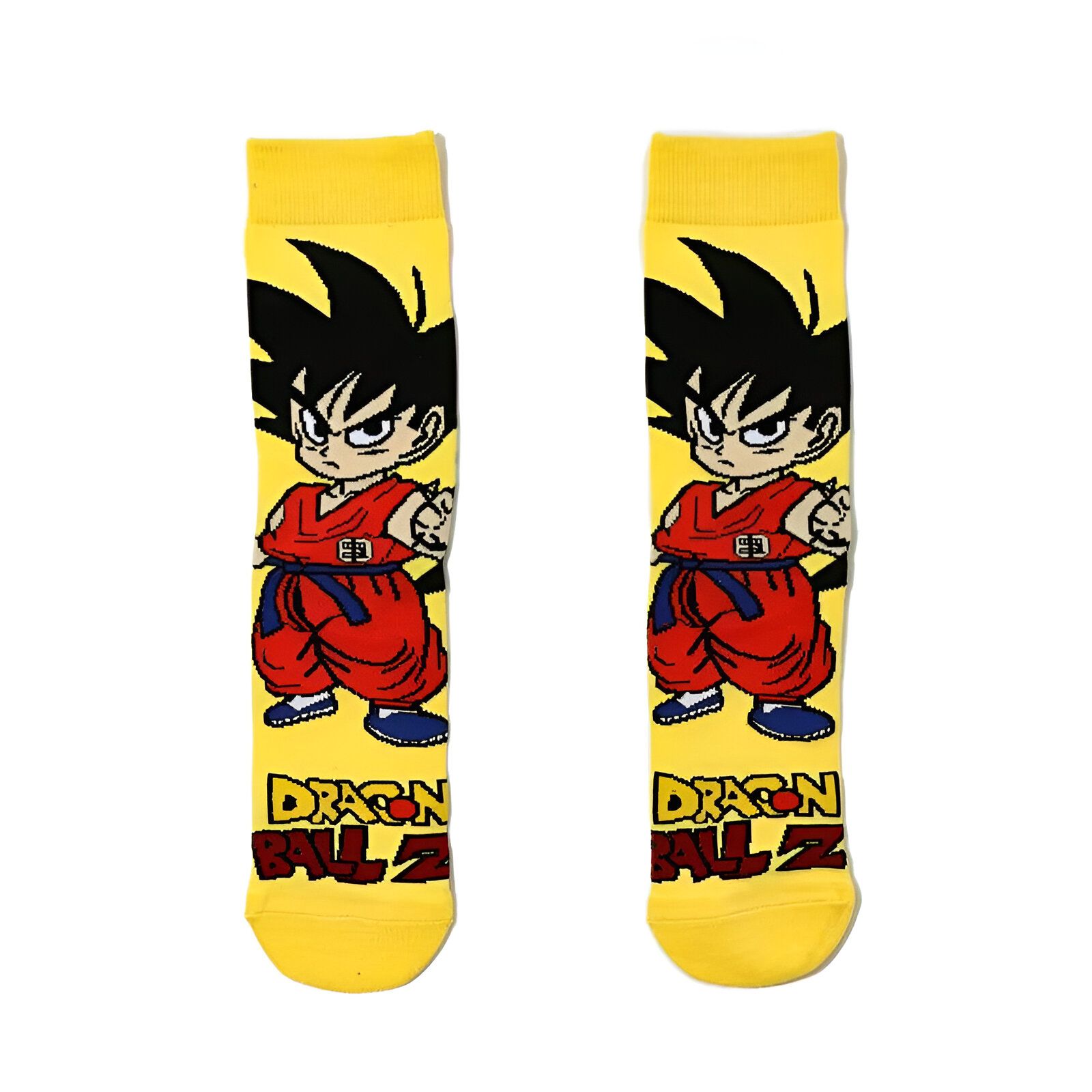 Chaussettes Dragon Ball Goku en jaune petit format