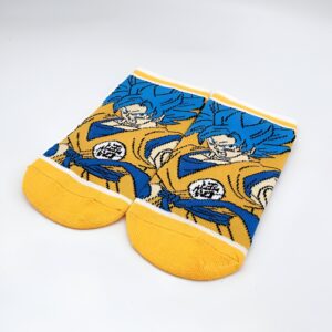 Chaussettes Goku Saiyan Bleu Dragon Ball