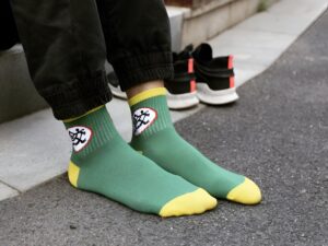 Chaussettes Kanji Ten Shin Han de Dragon Ball Z