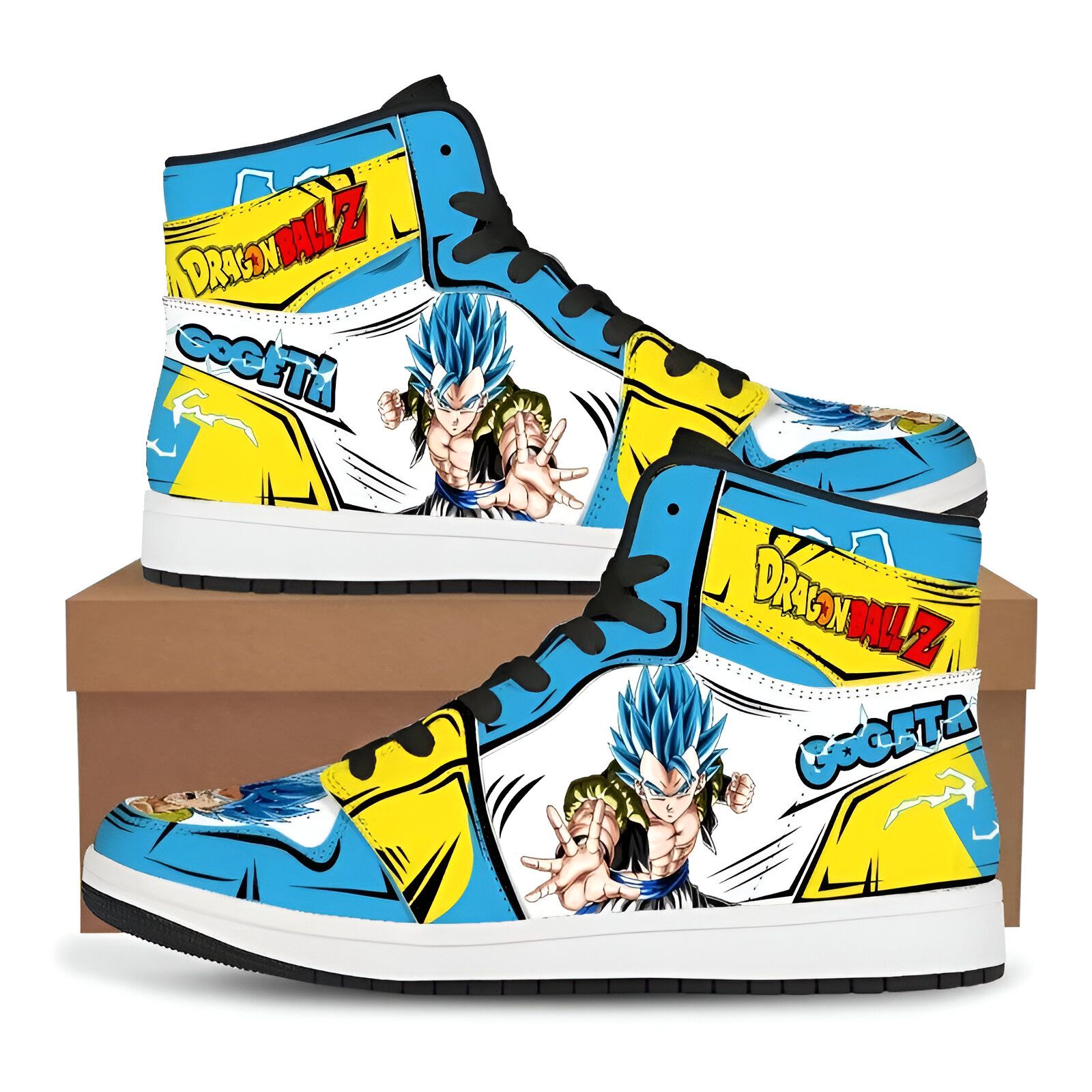 Chaussures Gogeta Blue Dragon Ball, tailles 36 à 48