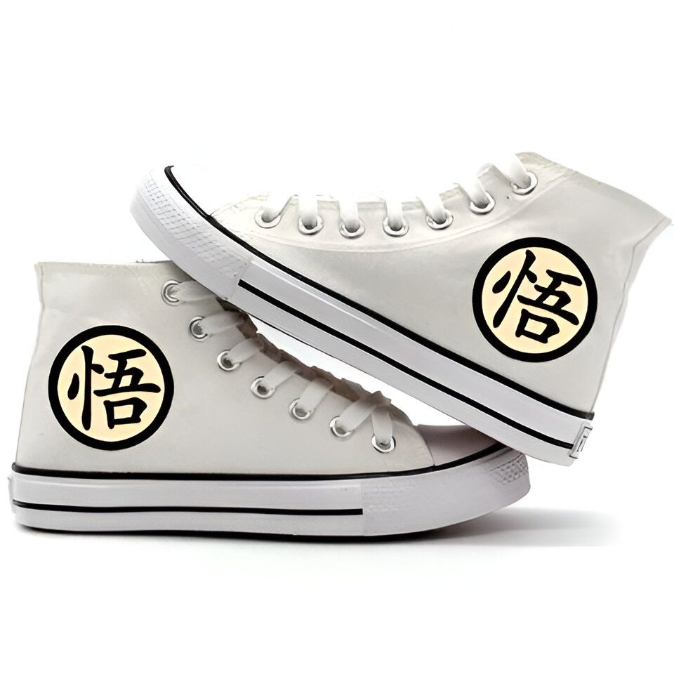 Chaussures Dragon Ball noir ou beige avec kanji « Go »