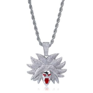 Collier Broly Super Saiyan Dragon Ball Z en métal