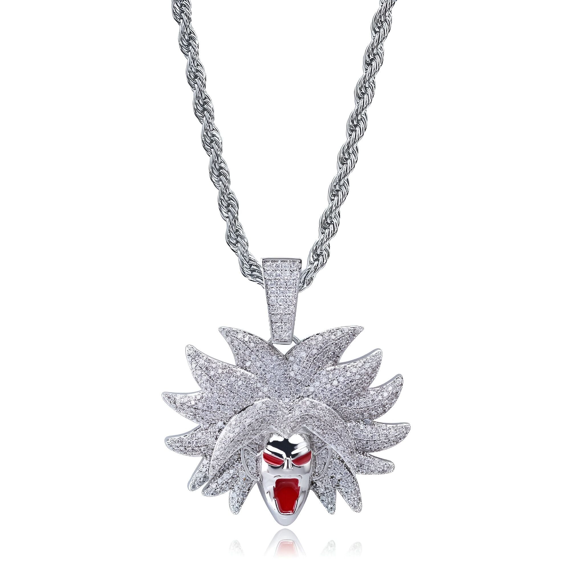Collier Broly Super Saiyan Dragon Ball Z en métal