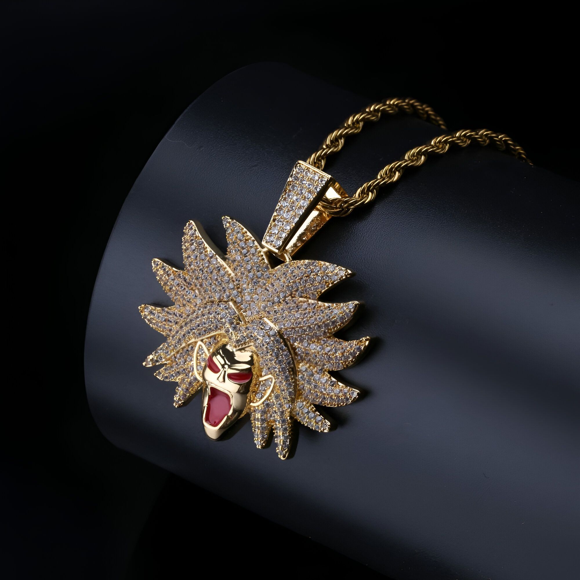 Collier Broly Super Saiyan Dragon Ball Z en métal – Image 3