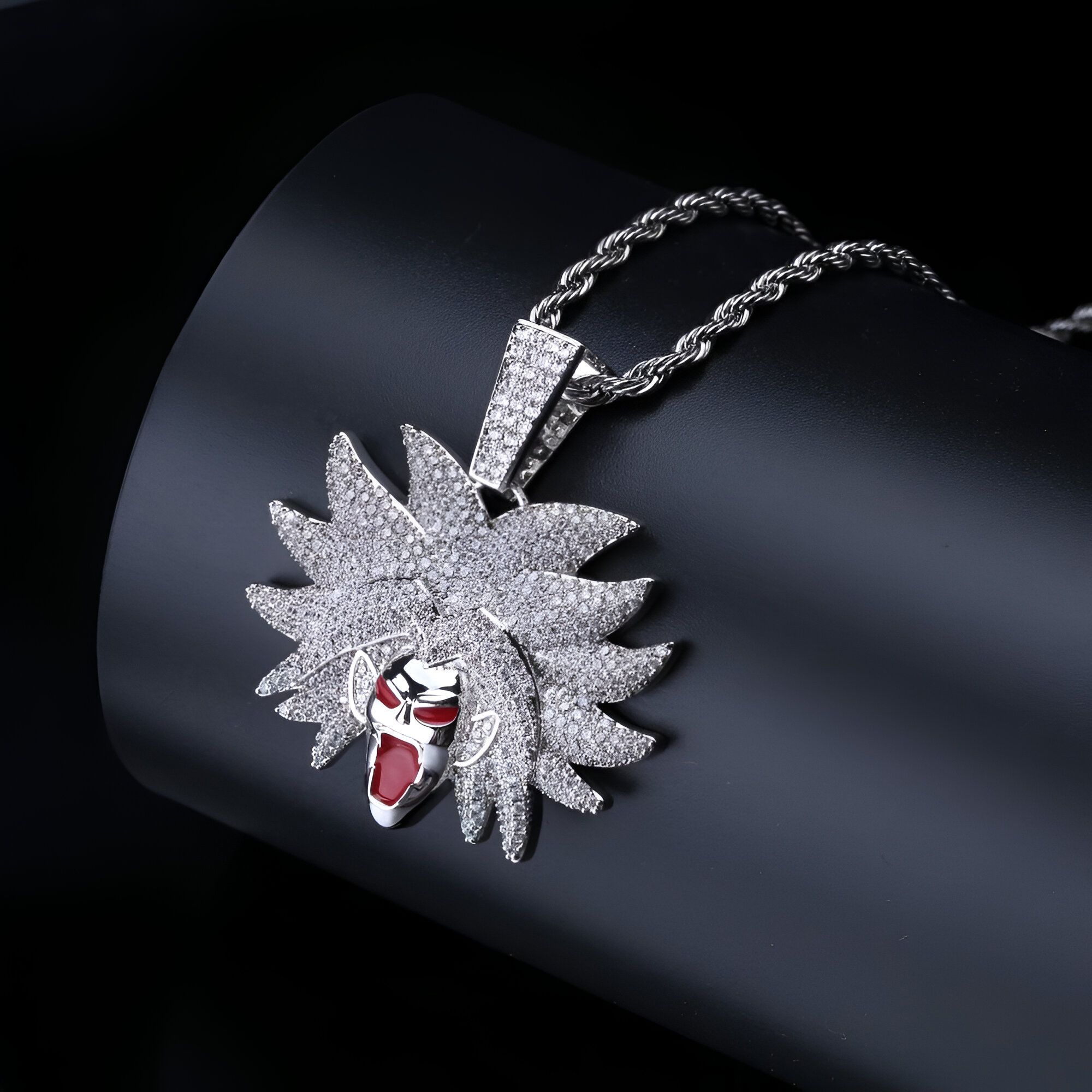 Collier Broly Super Saiyan Dragon Ball Z en métal – Image 4