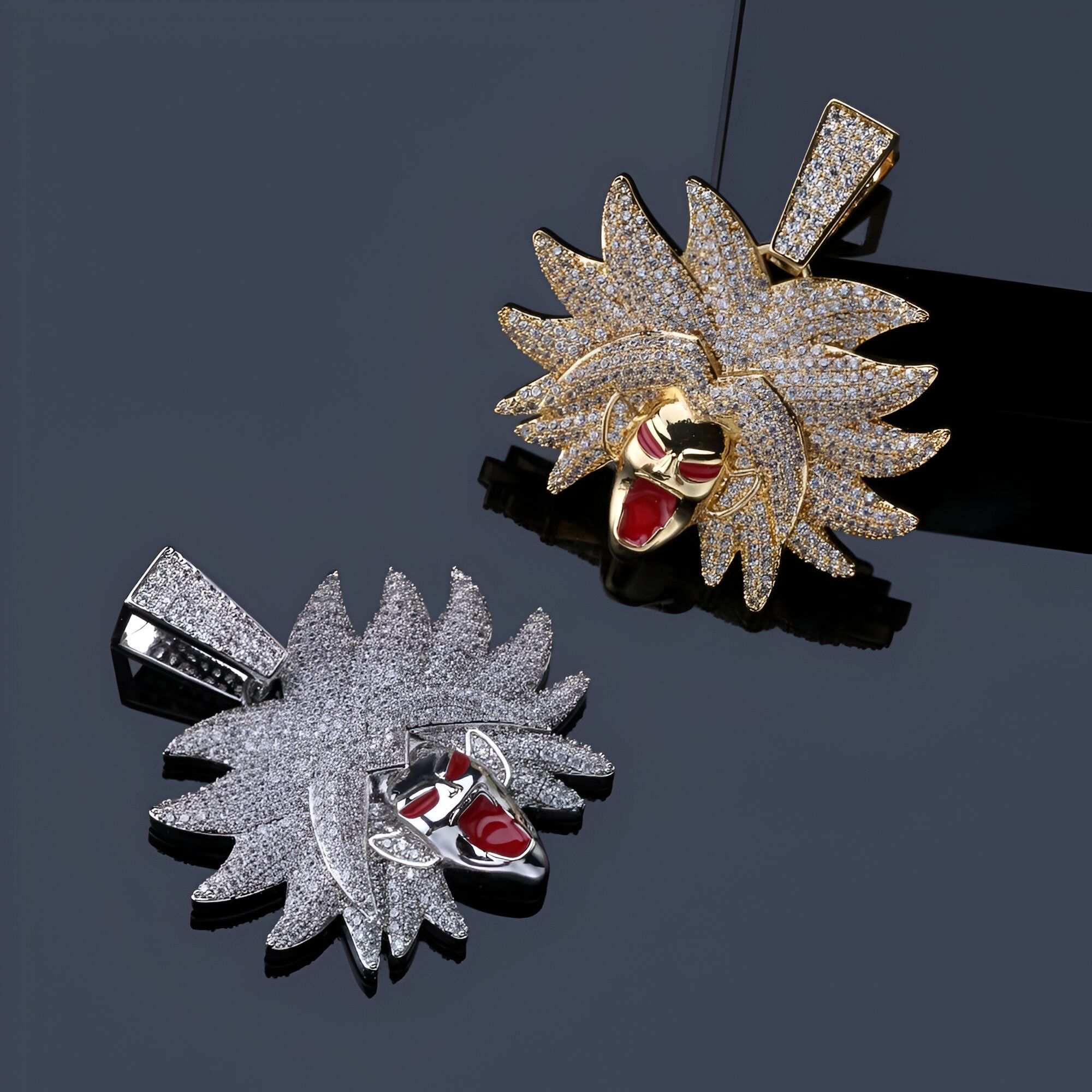 Collier Broly Super Saiyan Dragon Ball Z en métal – Image 5