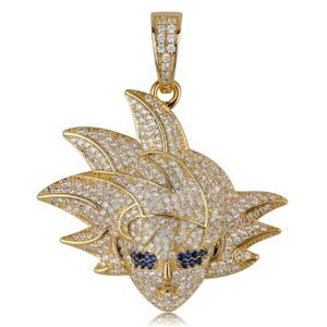 Collier Goku Dragon Ball Z en Plaqué Or
