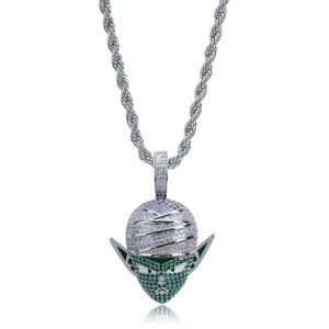 Collier Piccolo Dragon Ball Z plaqué or ou plaqué argent