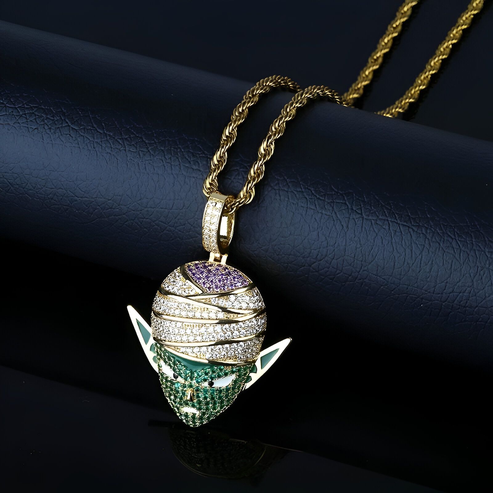 Collier Piccolo Dragon Ball Z plaqué or ou plaqué argent – Image 3