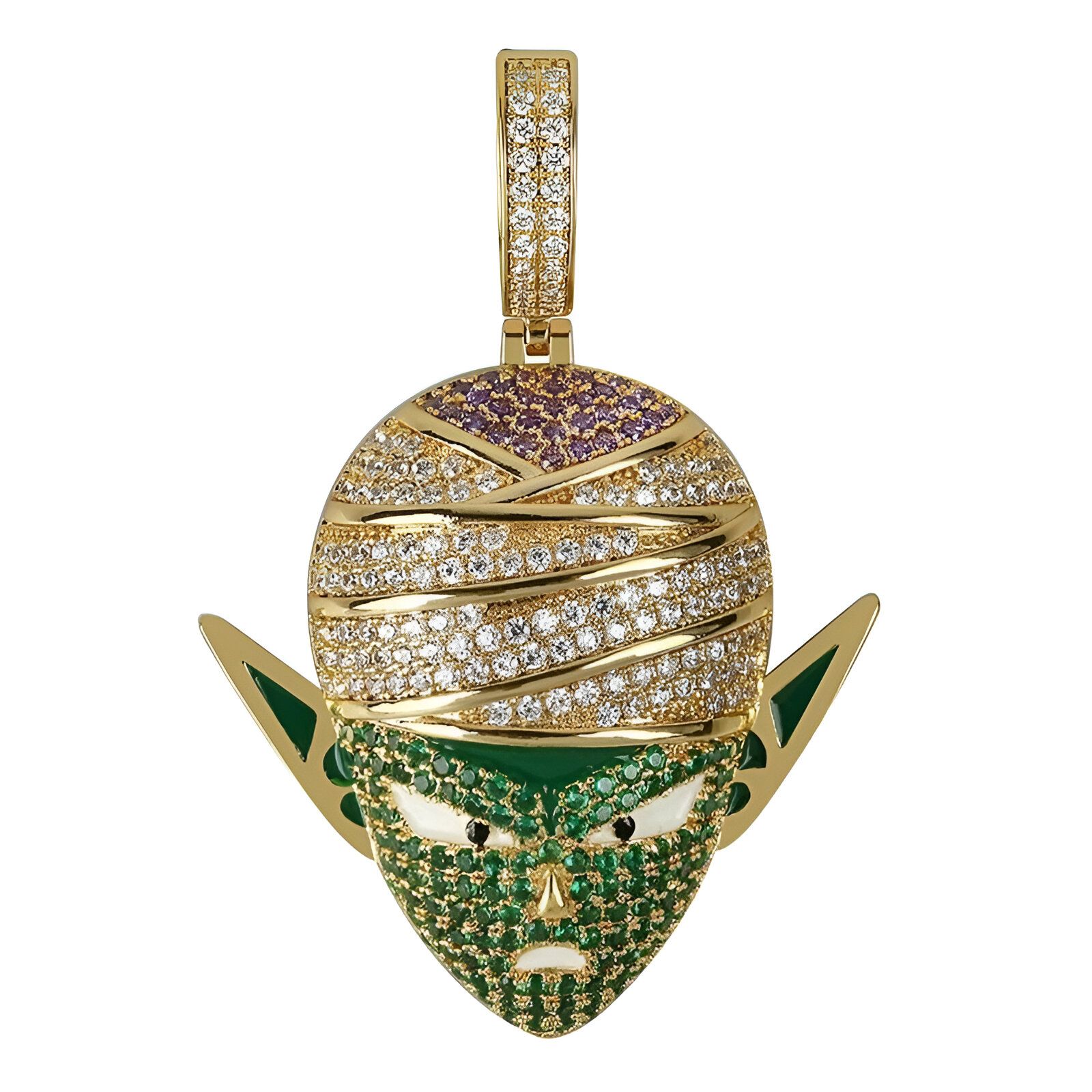Collier Piccolo Dragon Ball Z plaqué or ou plaqué argent – Image 7