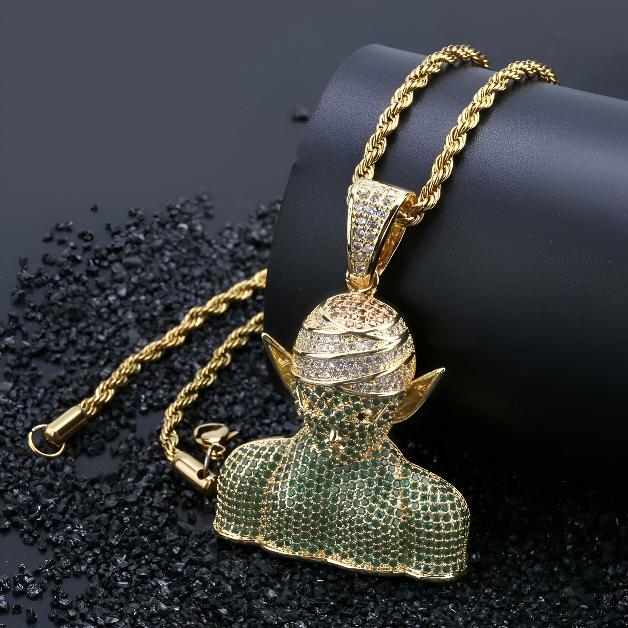 Collier Piccolo Jr Dragon Ball Z en Plaqué Or ou Plaqué Argent – Image 3