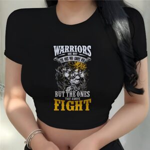Crop top Dragon Ball avec Guerriers Saiyan
