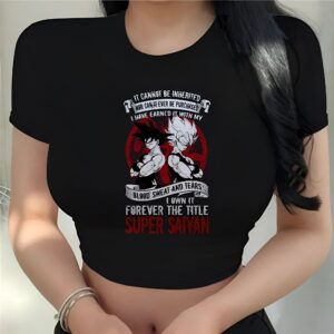 Haut crop Super Saiyan de Dragon Ball