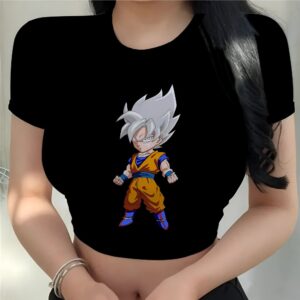 Crop top Dragon Ball Ultra Instinct révélé du XS au 3XL