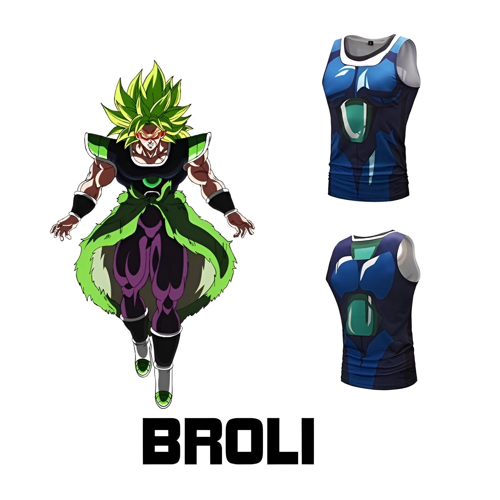 Débardeur DBZ Broly SSJ du M au 3XL – Image 2