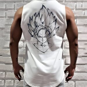 Débardeur Goku Rose Dragon Ball Super, tailles M à 4XL