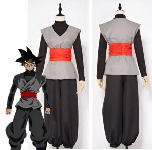 Costume Black Goku Dragon Ball Super, variantes Homme et Femme