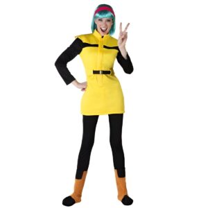 Costume adulte Bulma Dragon Ball Z, tailles S et M