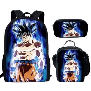 Pack Dragon Ball S sac, sacoche et trousse Ultra Instinct ou Broly
