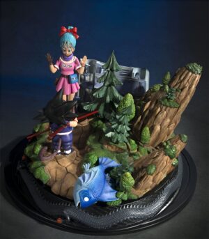 Figurine Collector Bulma et Goku Petit