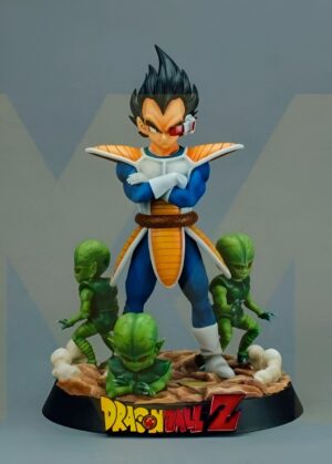Figurine Vegeta Collector avec Saibamen