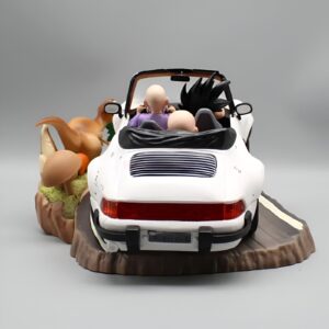 Figurine Porsche Dragon Ball avec Goku, Krilin et Tortue Géniale