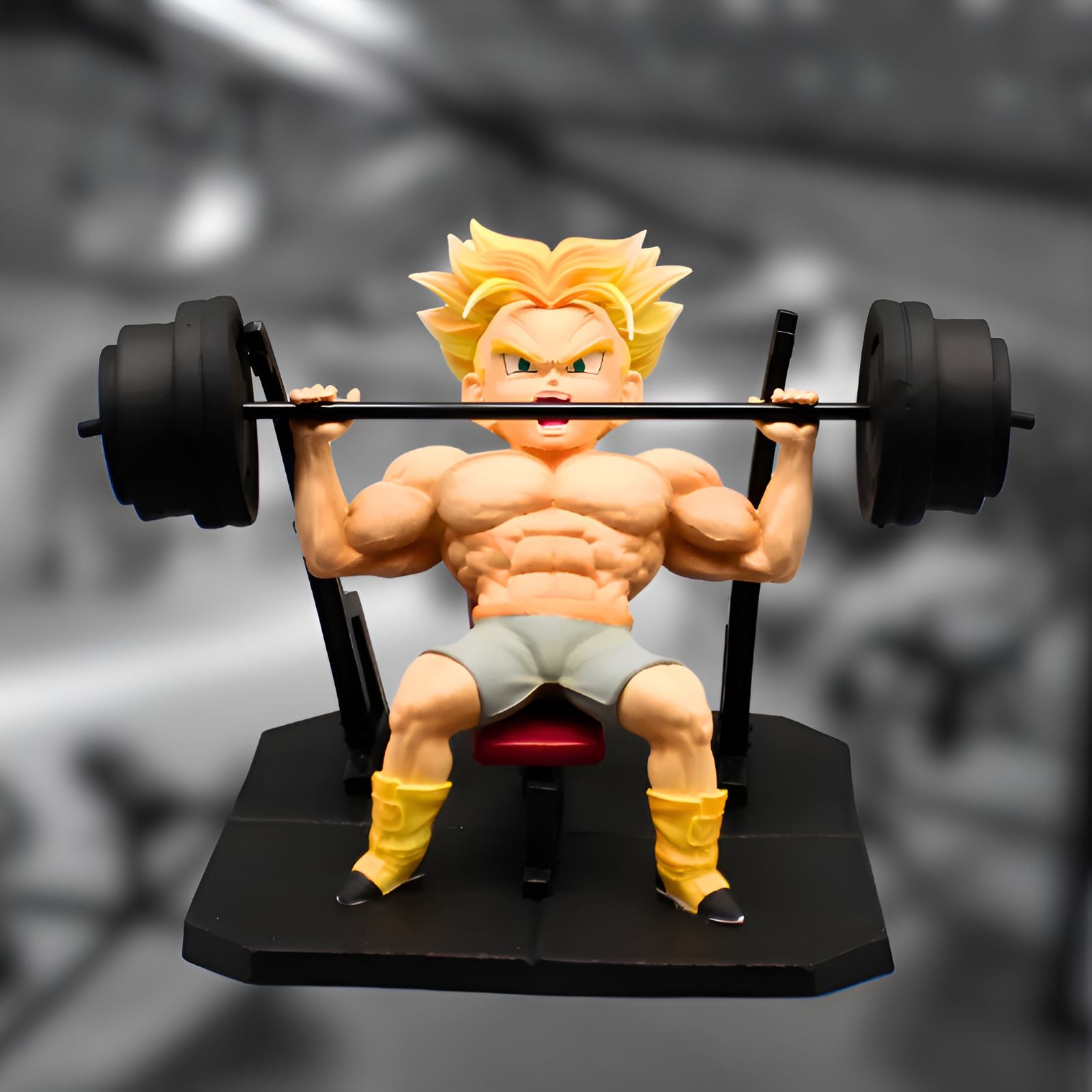 Figurine Dragon Ball de collection - Trunks en pose Musculation – Image 4