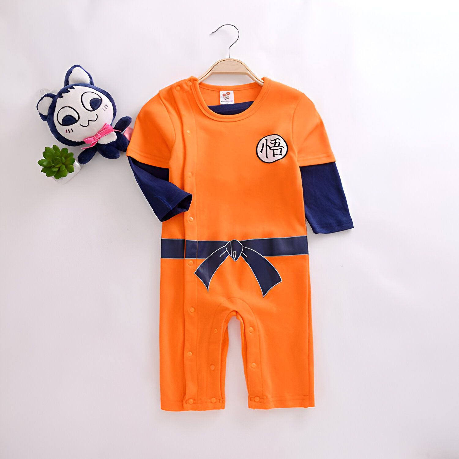 Grenouillère été enfant Dragon Ball Z Goku Kanji "Go" – Image 2