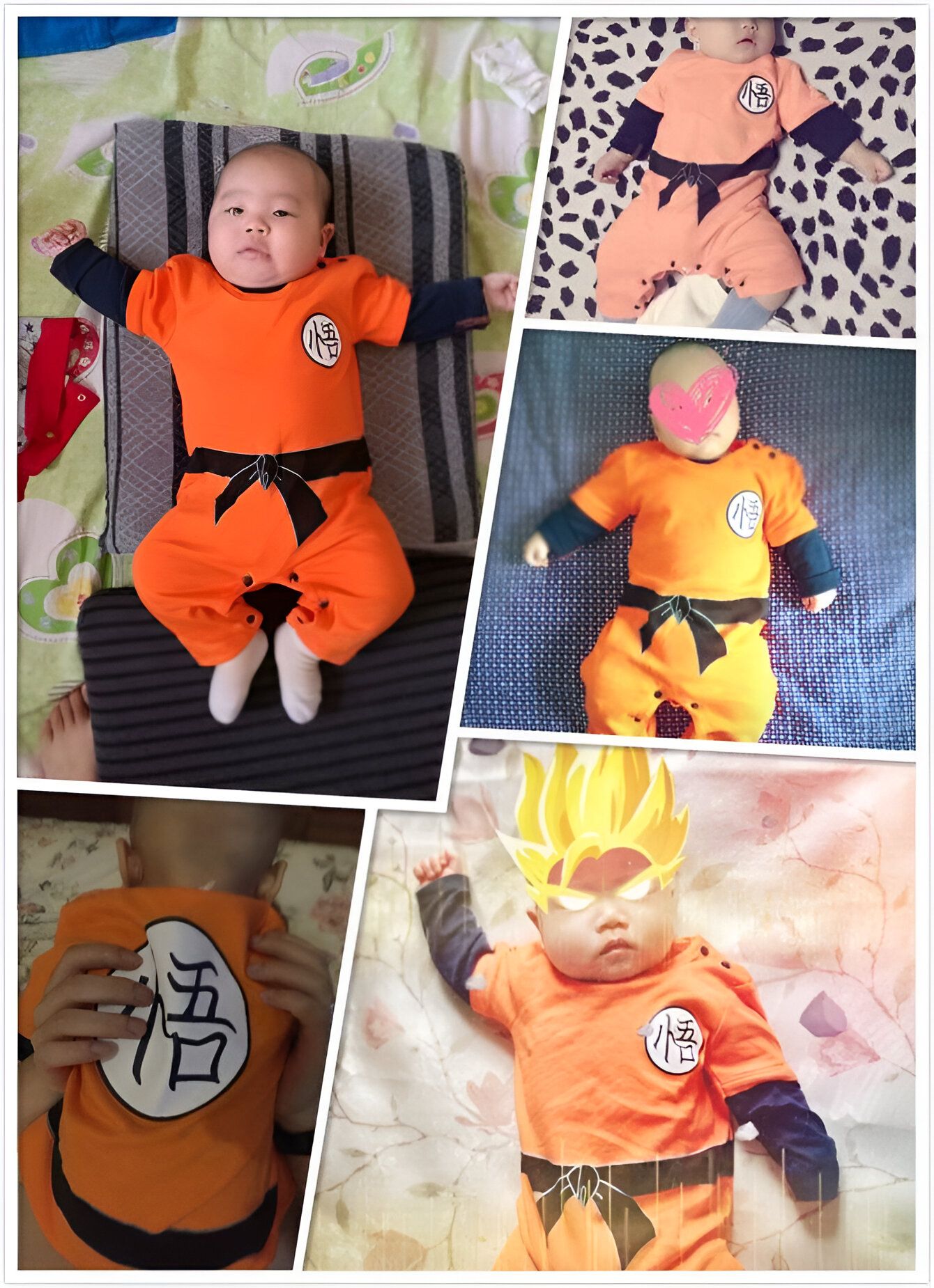 Grenouillère été enfant Dragon Ball Z Goku Kanji "Go" – Image 7