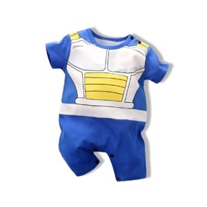 Grenouillère courte pour enfant DBZ Vegeta tenue Saiyan