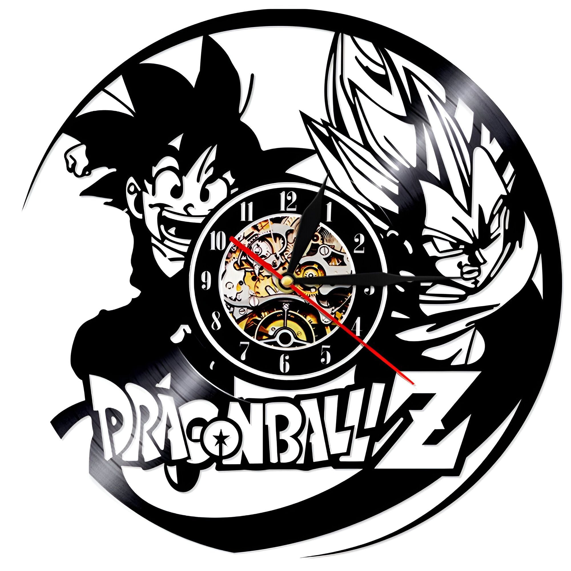 Horloge Dragon Ball Z avec Goku et Vegeta