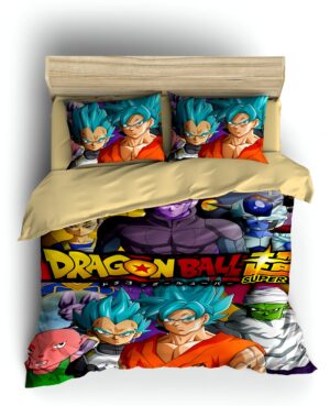 Housse de couette DBS Goku & Hit du simple au king