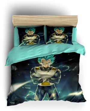 Housse de couette Vegeta Blue DBS, tailles Simple à King