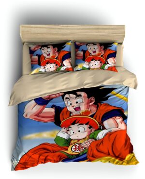 Housse de couette Dragon Ball Z avec Goku & Gohan