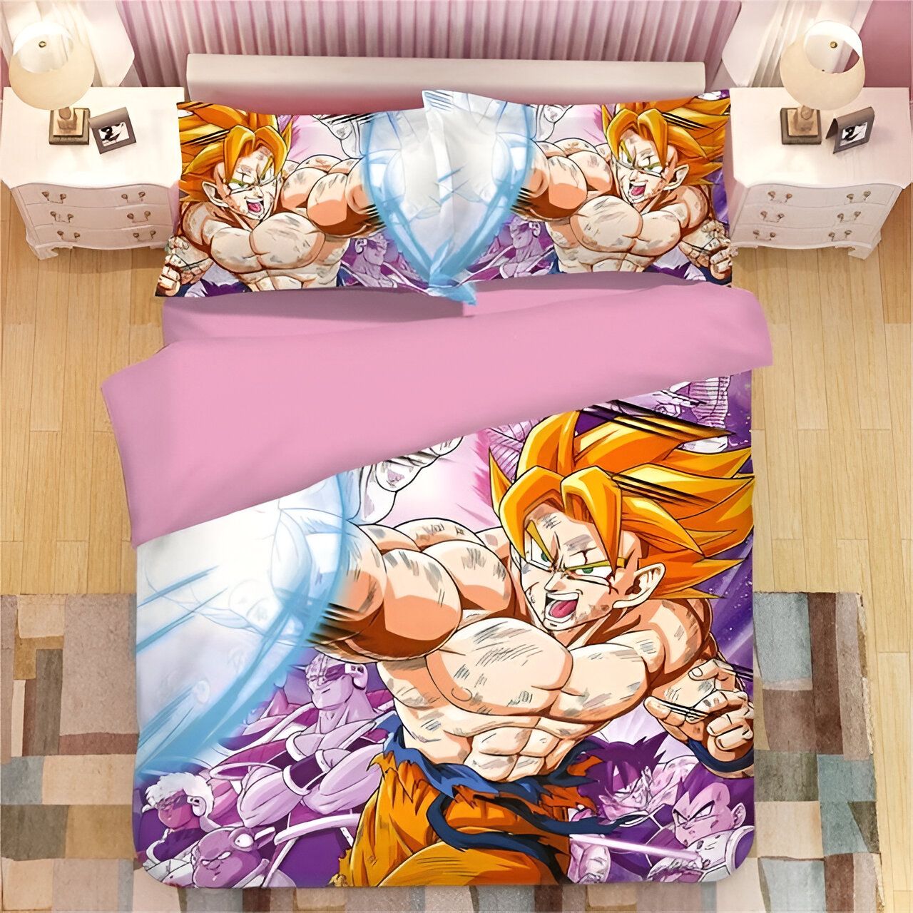 Housse de couette Goku Kikoha Dragon Ball Z, tailles Simple à King – Image 4
