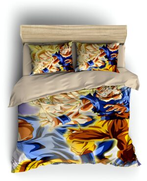 Housse de couette Dragon Ball Z Goku contre Buu, plusieurs tailles