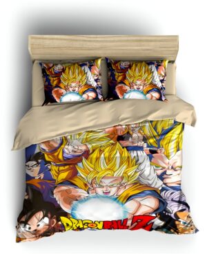 Housse de couette Dragon Ball Z Saiyans d'élite