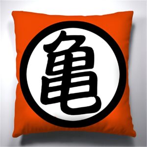 Housse de coussin DBZ avec Kanji Kamé