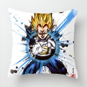 Housse de coussin Dragon Ball Z Vegeta en Super Saiyan 2
