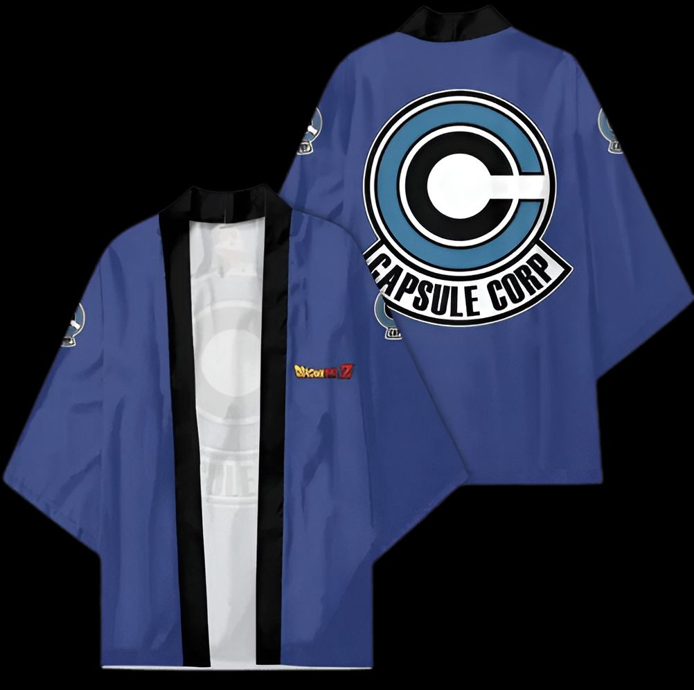 Kimono Capsule Corp de Dragon Ball, tailles adulte et enfant