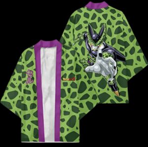 Kimono Cell Dragon Ball, tailles adulte et enfant